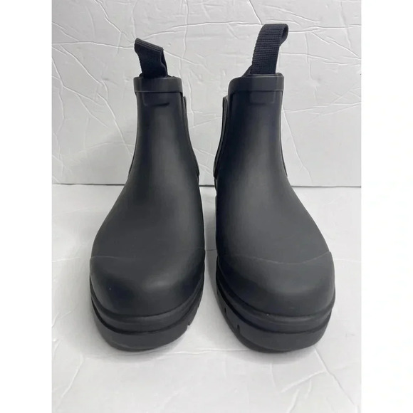 Everlane The Rainboot Women’s Size 5‎ Black Ankle Pull on Tab Bootie - Picture 7 of 11
